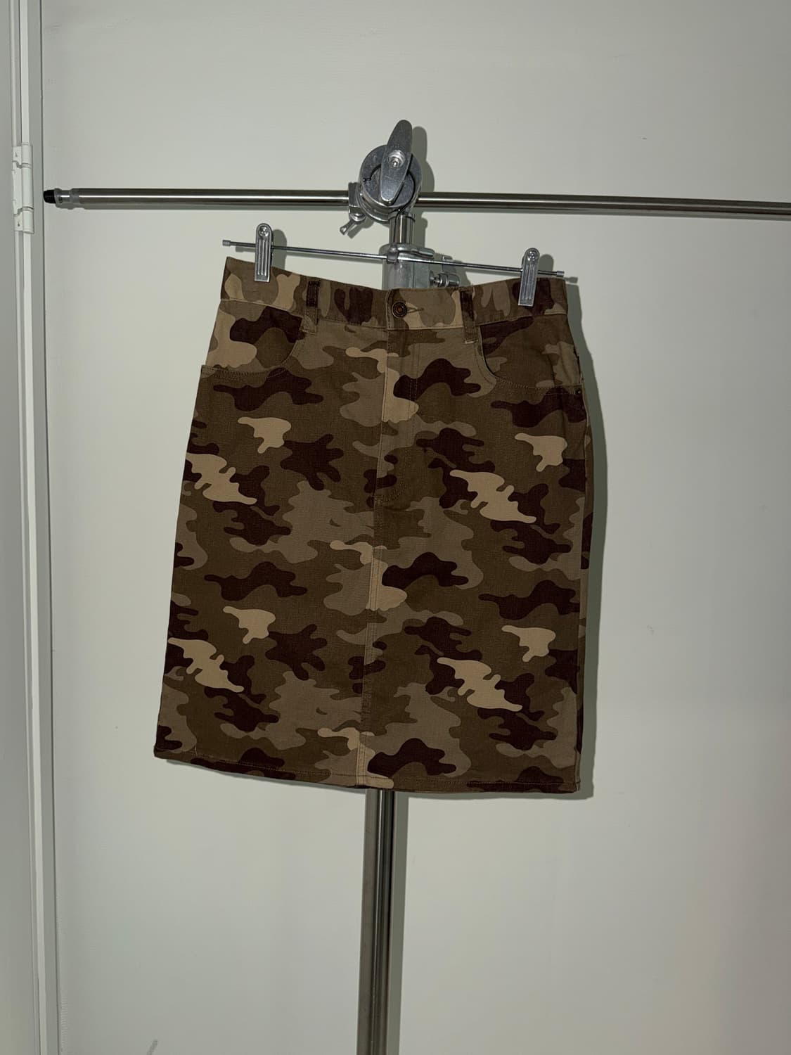 일본빈티지 y2k 카모 우드랜드 미니스커트 상품이미지1