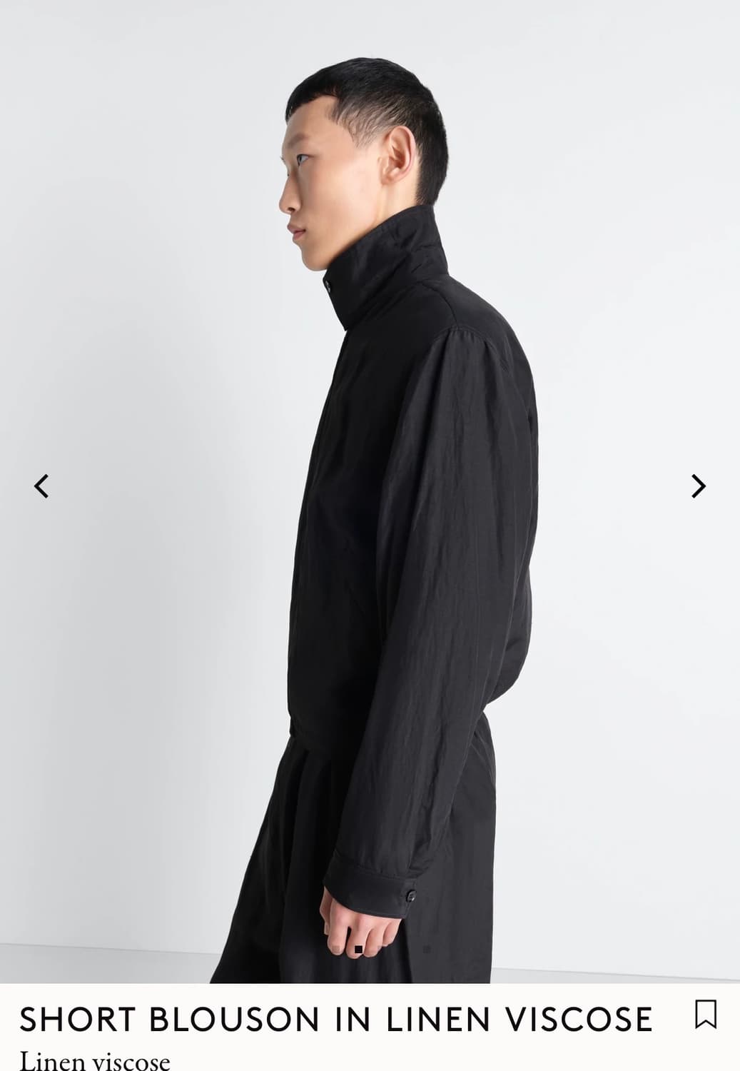(46) 26ss 르메르 숏 블루종 비스코스&린넨 상품이미지5