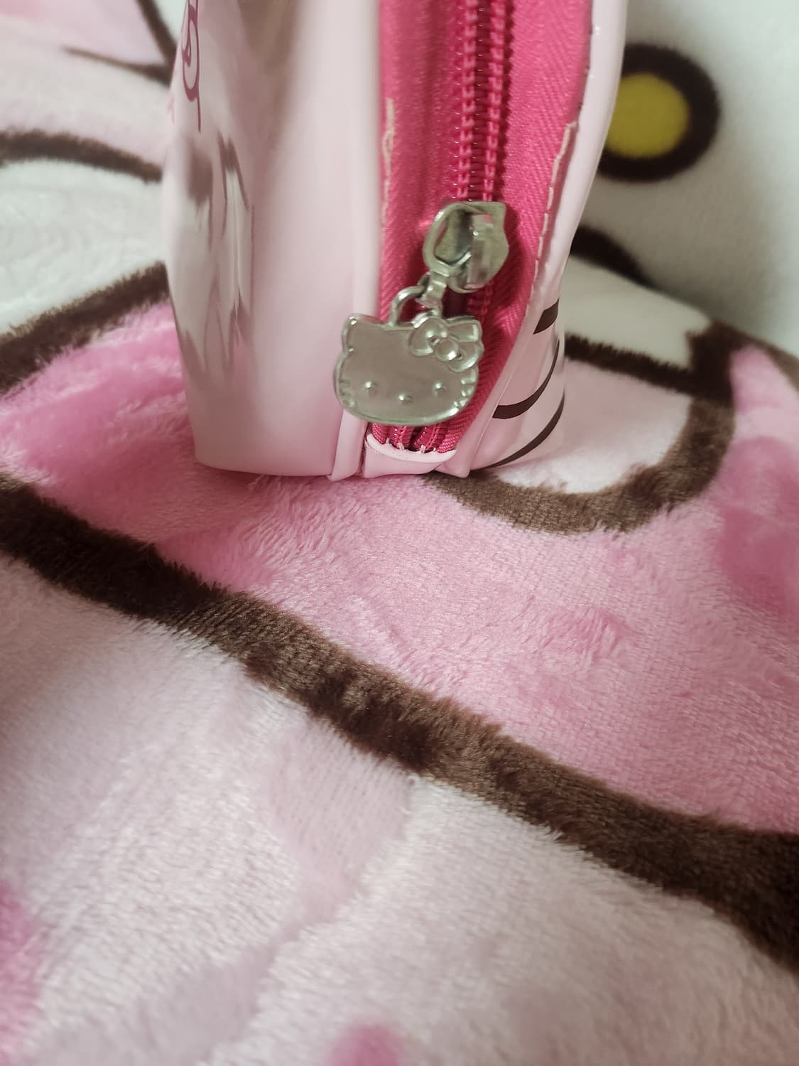 고전키티 핑크 에나멜 파우치 헬로키티 키티 상품이미지5