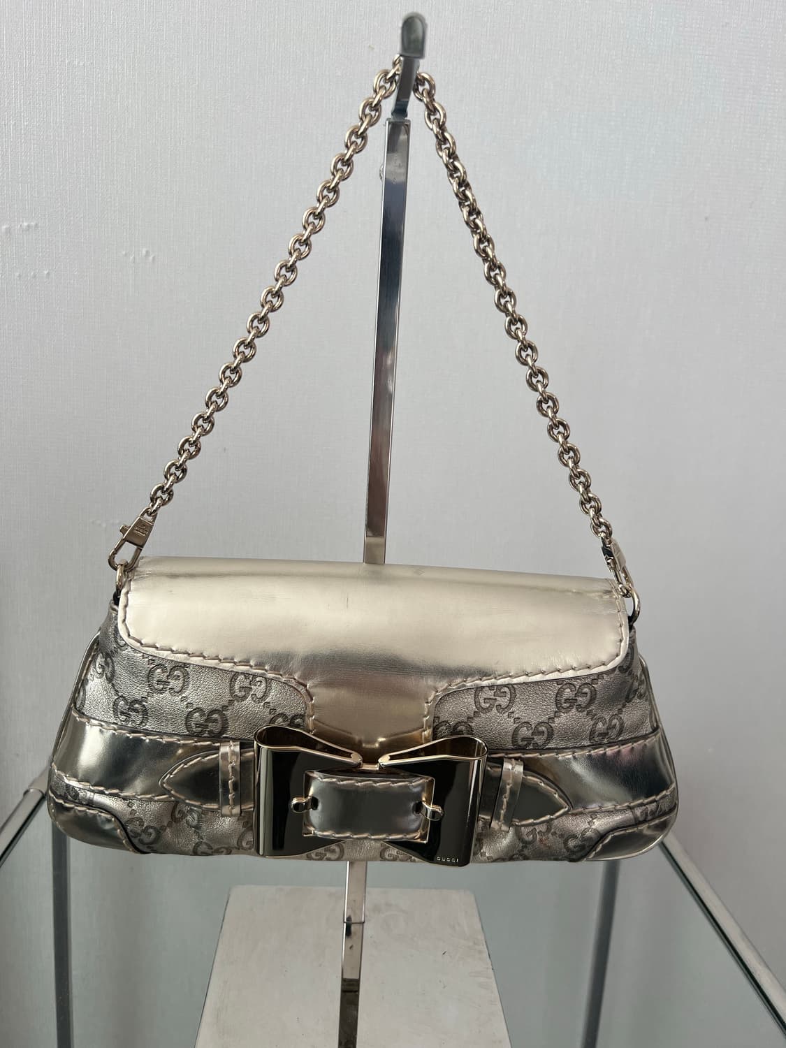 구찌 구찌시마 퀸 보우 체인 숄더백 Y2K 상품이미지3