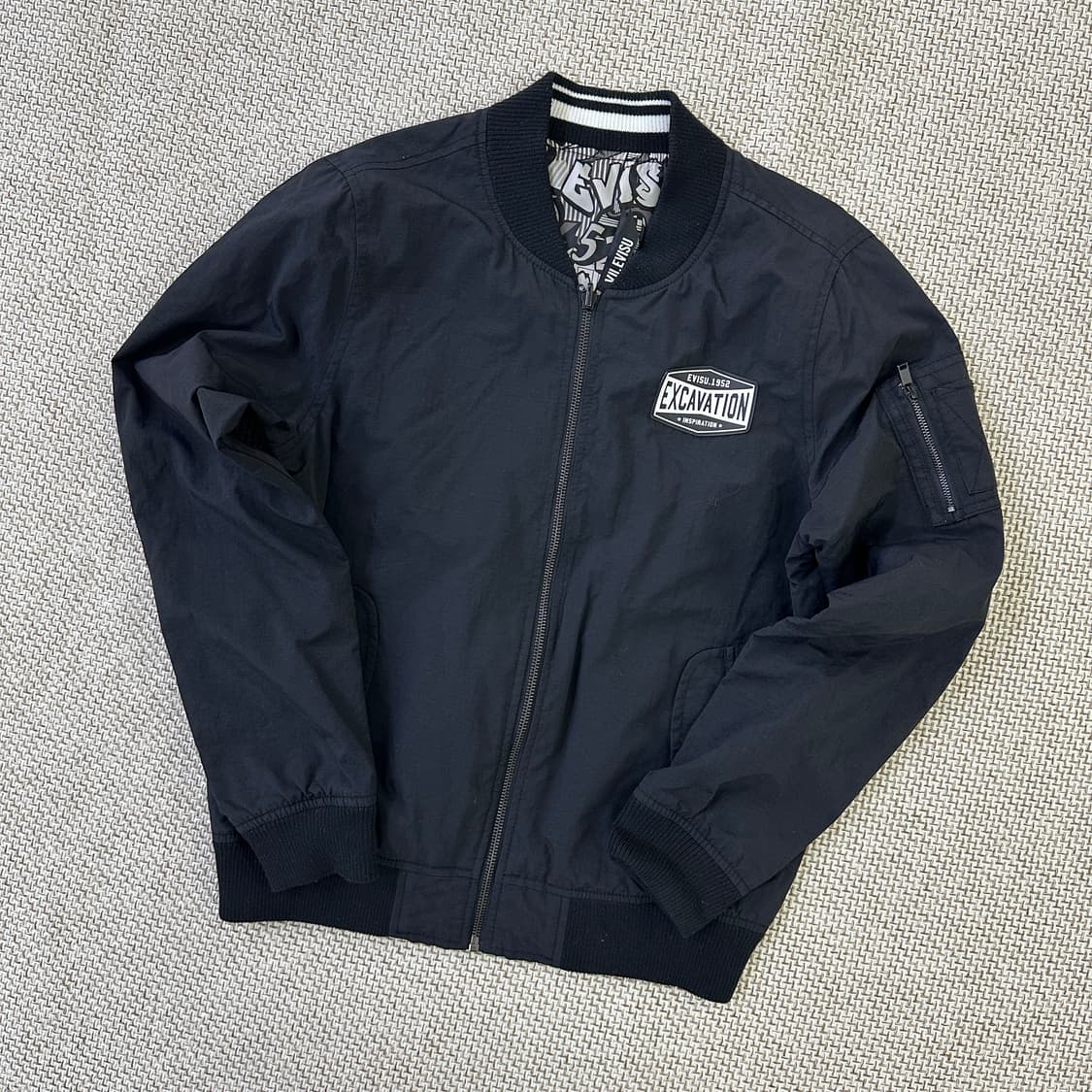 90 에비수 블랙 항공 점퍼 0331D 상품이미지1