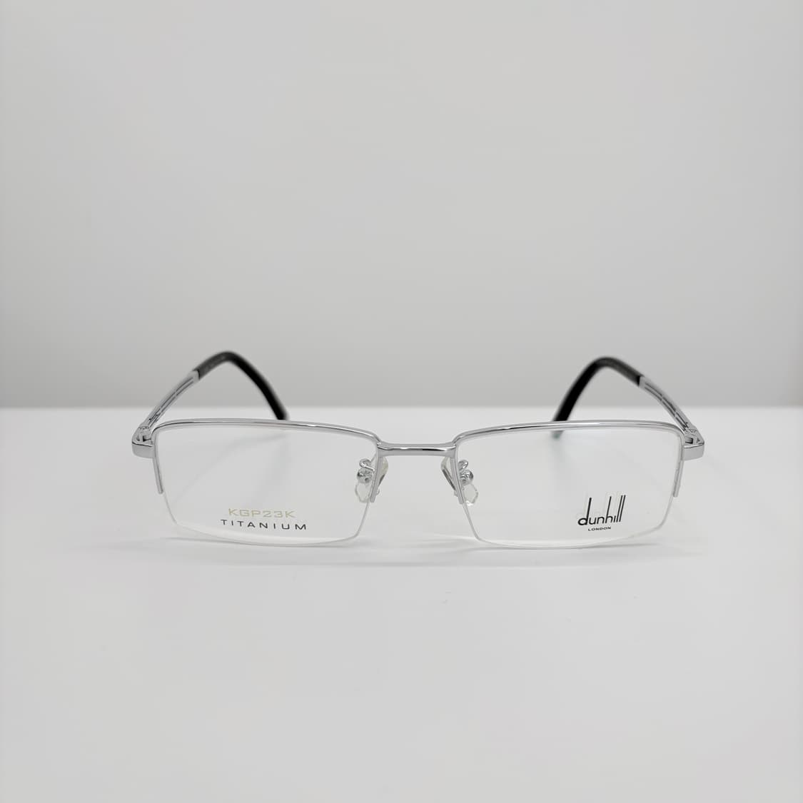 DUNHILL 던힐 실버 사각 반무테 상품이미지1