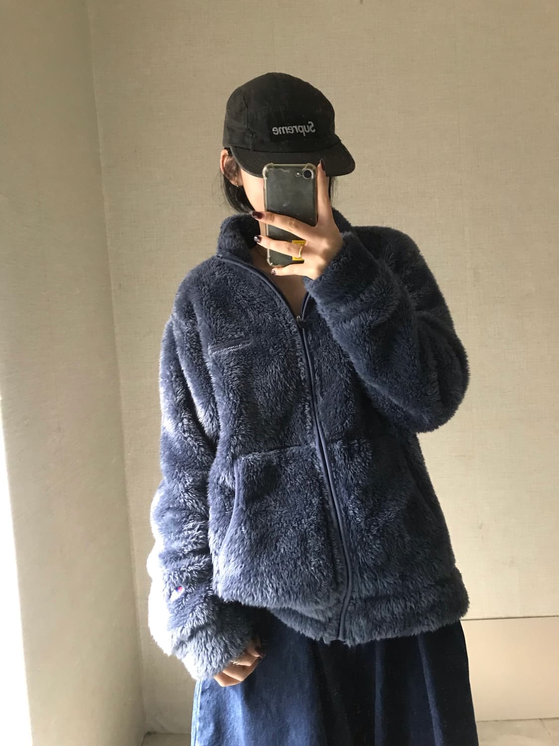 챔피온 뮤트네이비 후리스 상품이미지4