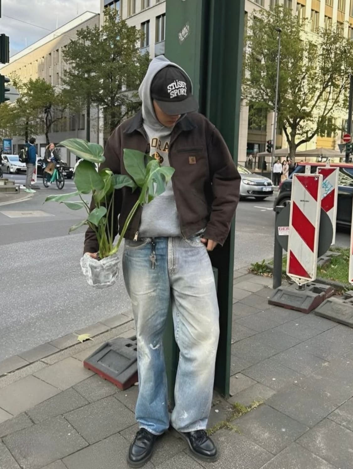 칼하트 Wip 디트로이트 자켓 토바코 블랙 XL 상품이미지1