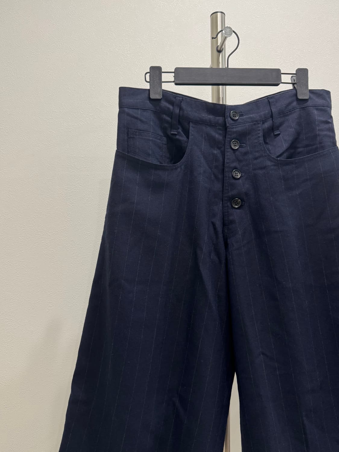 크리스토퍼 네메스 네이비 울 스트라이프 트라우저 상품이미지2