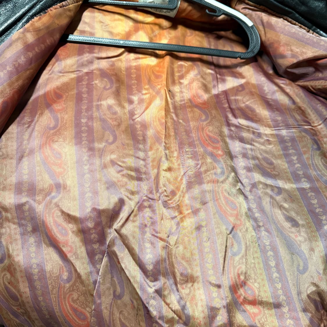 VTG 빈티지 100% 쉽스킨 양가죽 레더 봄버 자켓 상품이미지7