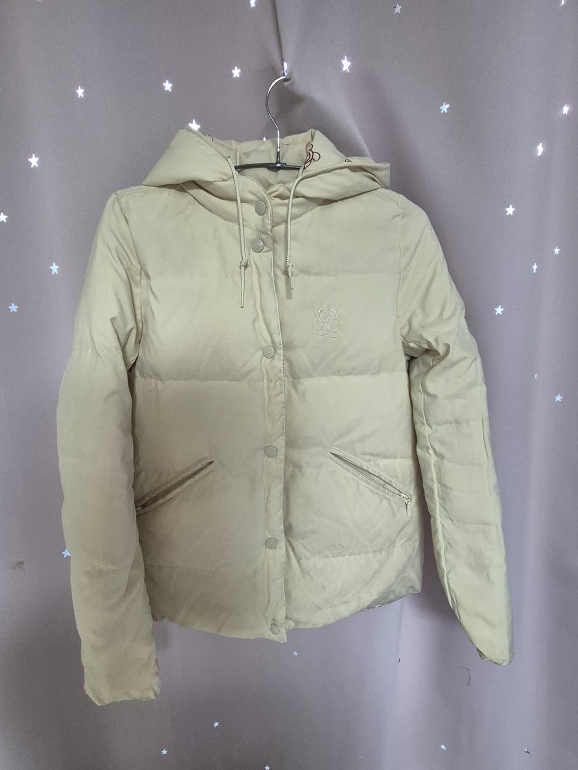 히스테릭글래머 빈티지 퍽베어 리버시블 경량 패딩 아이보리 상품이미지8