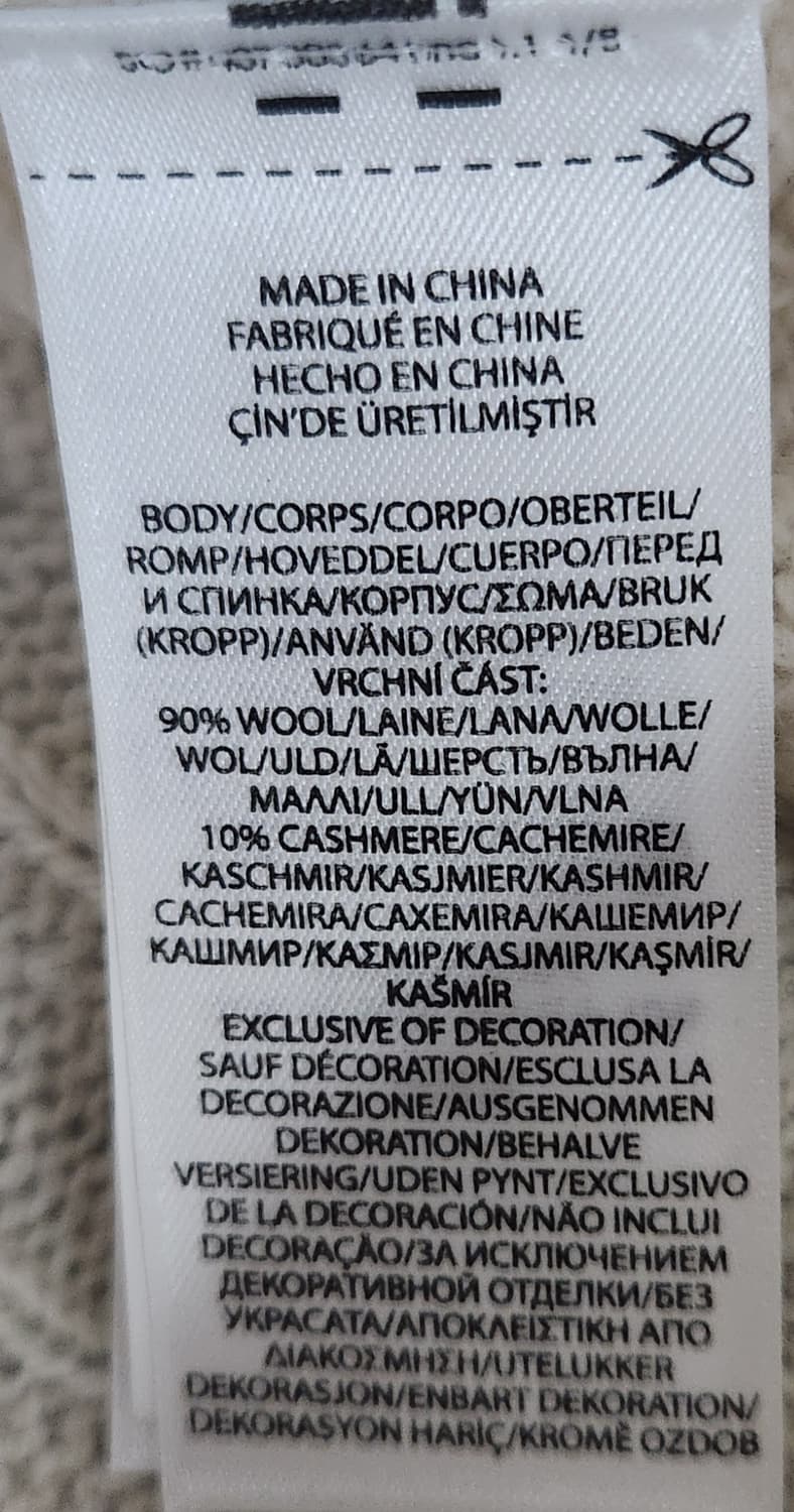 폴로랄프로렌 캐시미어 케이블 니트 S  (95추천해요) 상품이미지4