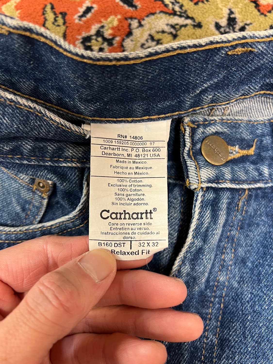 [32] CARHARTT 칼하트 빈티지 데님팬츠 상품이미지5