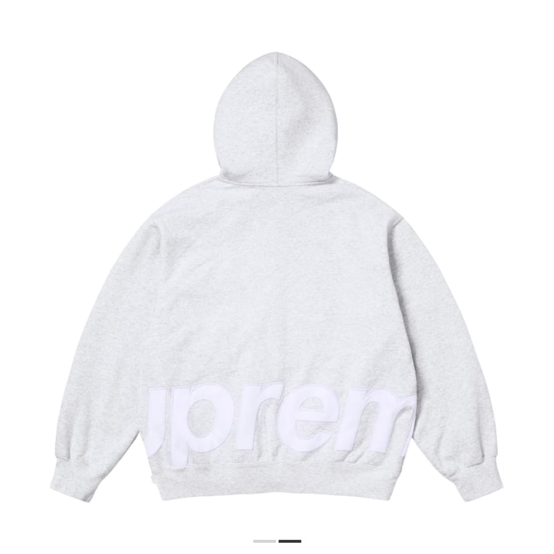 슈프림 빅로고 후드집업 애쉬 그레이 상품이미지2