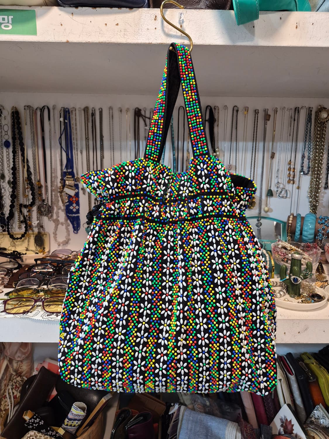 일본 레토로 비즈복주머니가방 상품이미지5