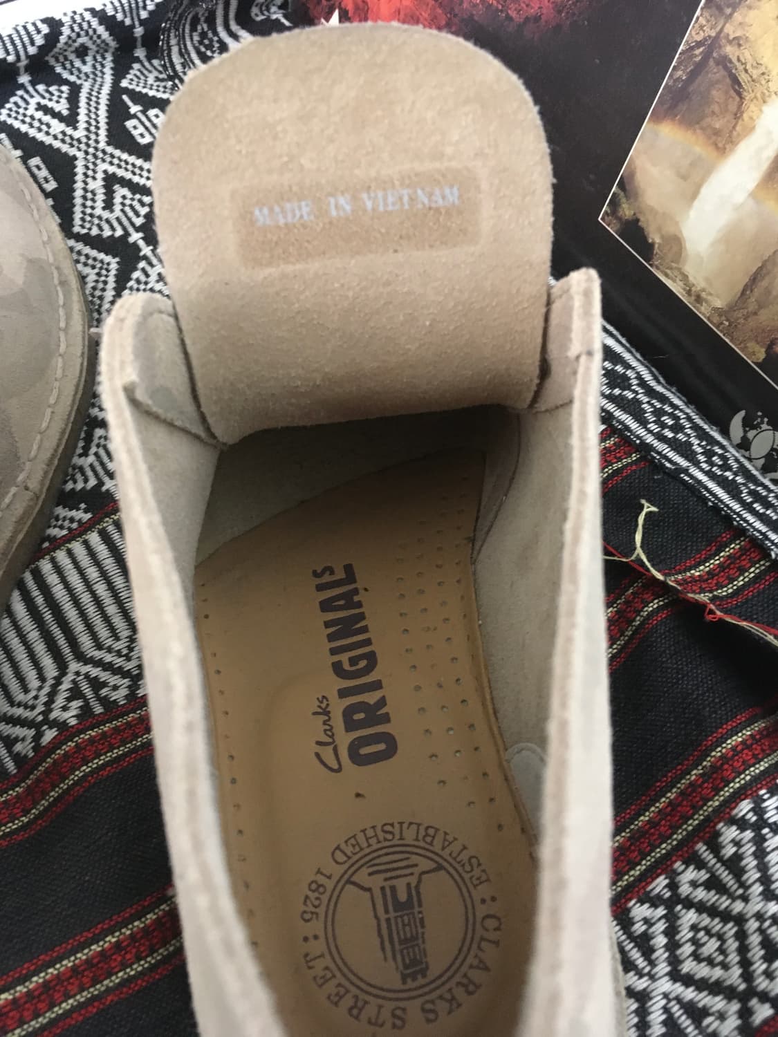 Clarks Originals Beige Camo Suede Desert 상품이미지10