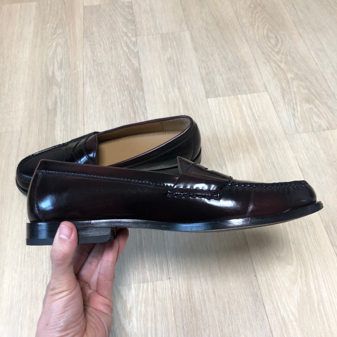 (265-270) 콜한 COLE HAAN 맨즈 핀치 페니 로퍼 버건디 상품이미지3