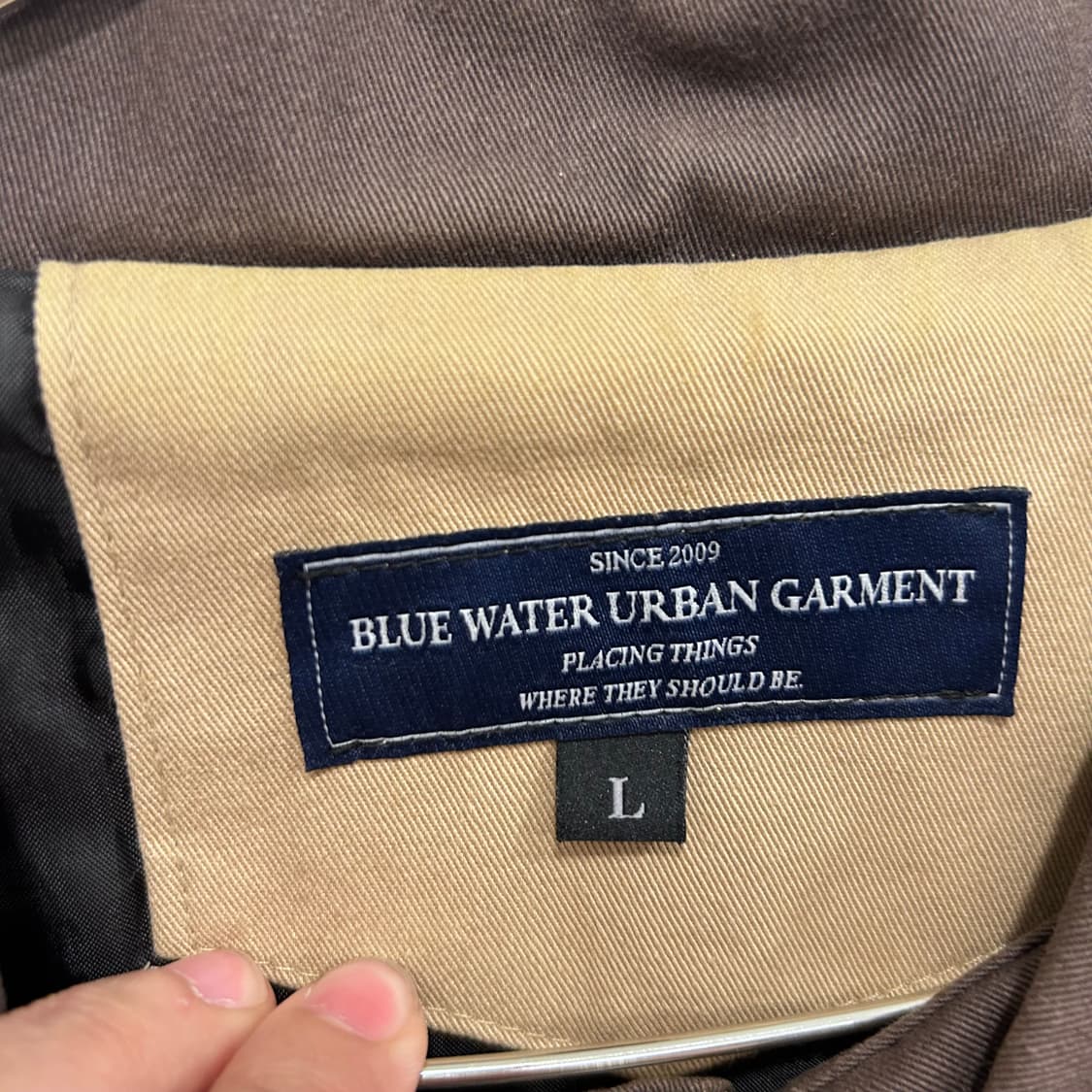 블루 워터 어반가먼츠 배색 카라 프렌치 워크자켓 상품이미지3