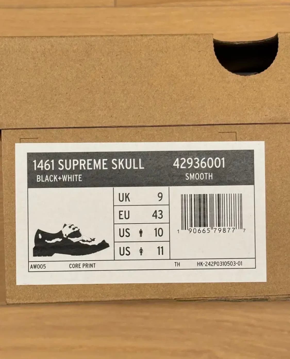 [280] 닥터마틴 x 슈프림 25fw 3eye 블랙 상품이미지3