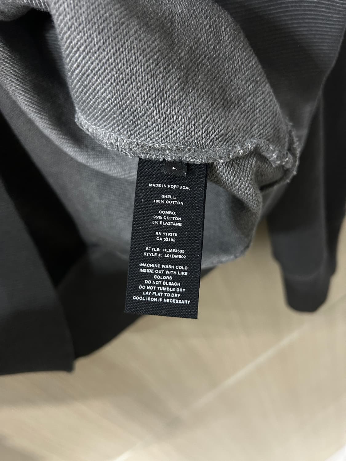 헬무트랭 워싱 후드 L 상품이미지6