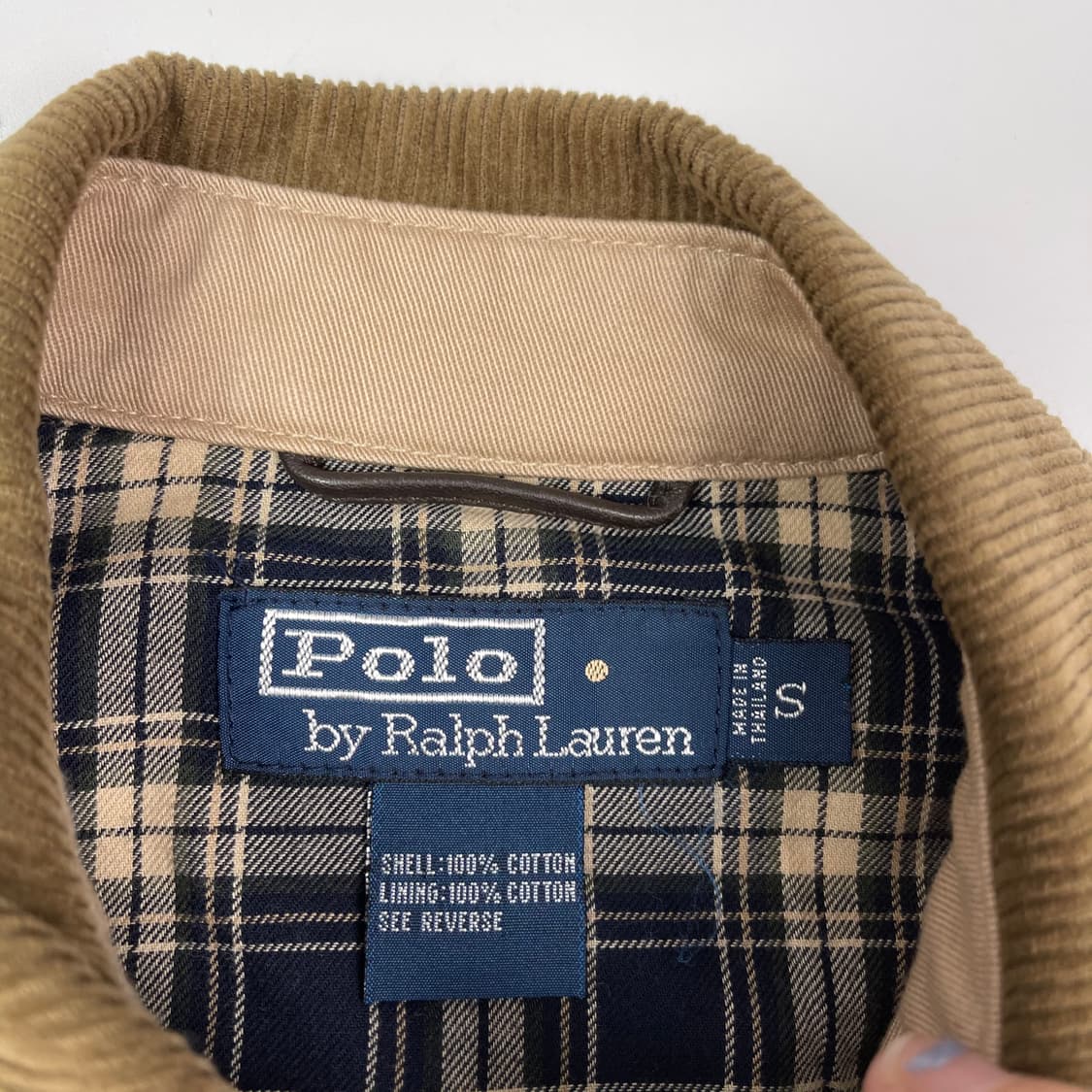 폴로 베이지 브라운 카라 면자켓 상품이미지3