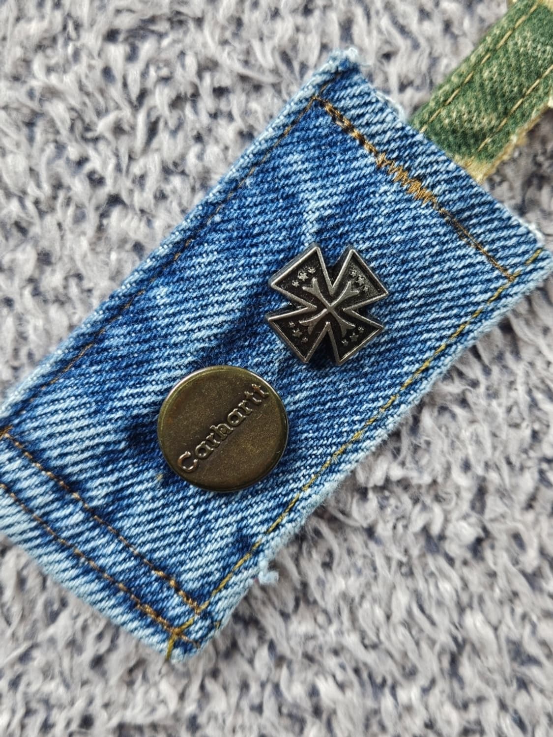 칼하트 버튼 핸드메이드 커스텀 카라비너 키링 ( OS ) / 10892 상품이미지3