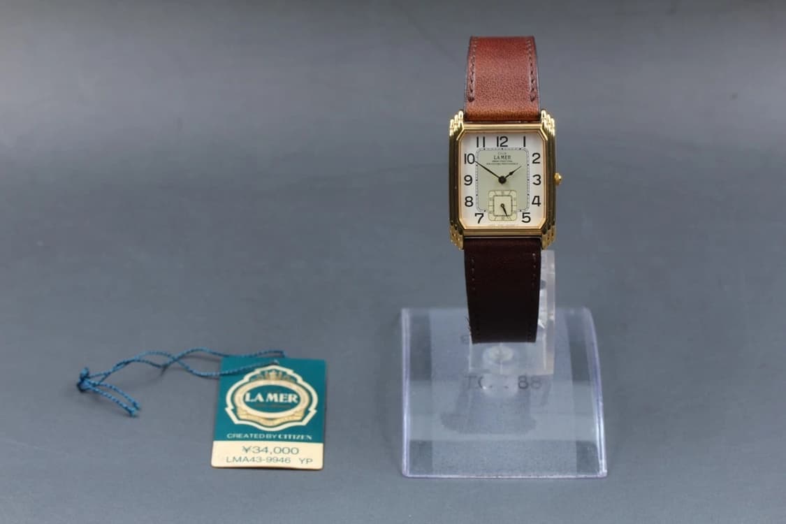 NOS 클럽 라 메르 3480-340695 시티즌 빈티지 탱크 금장 시계 상품이미지1