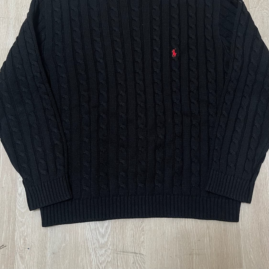 폴로 랄프로렌 남성 라운드 꽈배기니트 L/100  상품이미지4