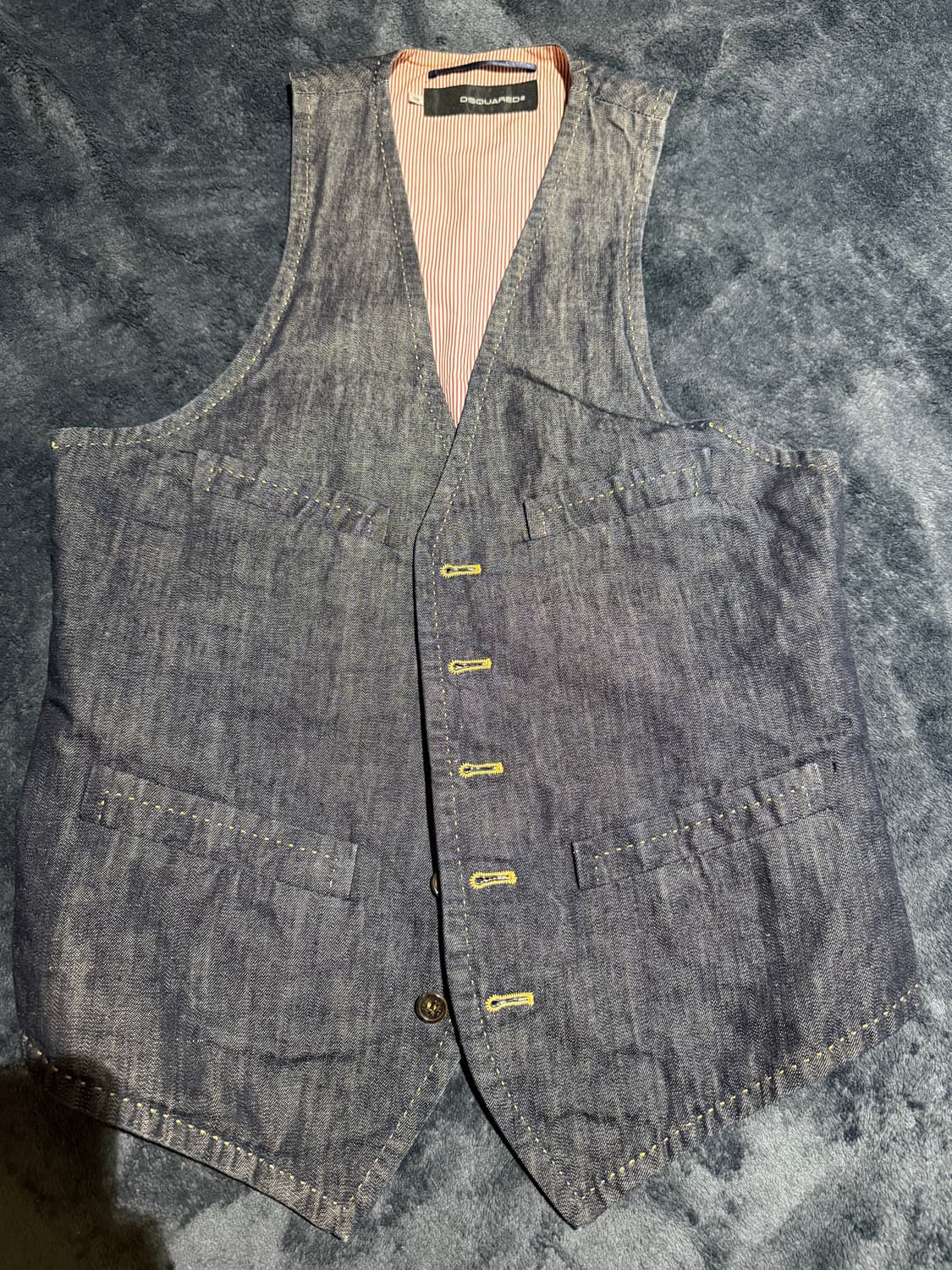 디스퀘어드2 데님 베스트 조끼 팝니다. 48사이즈 상품이미지3