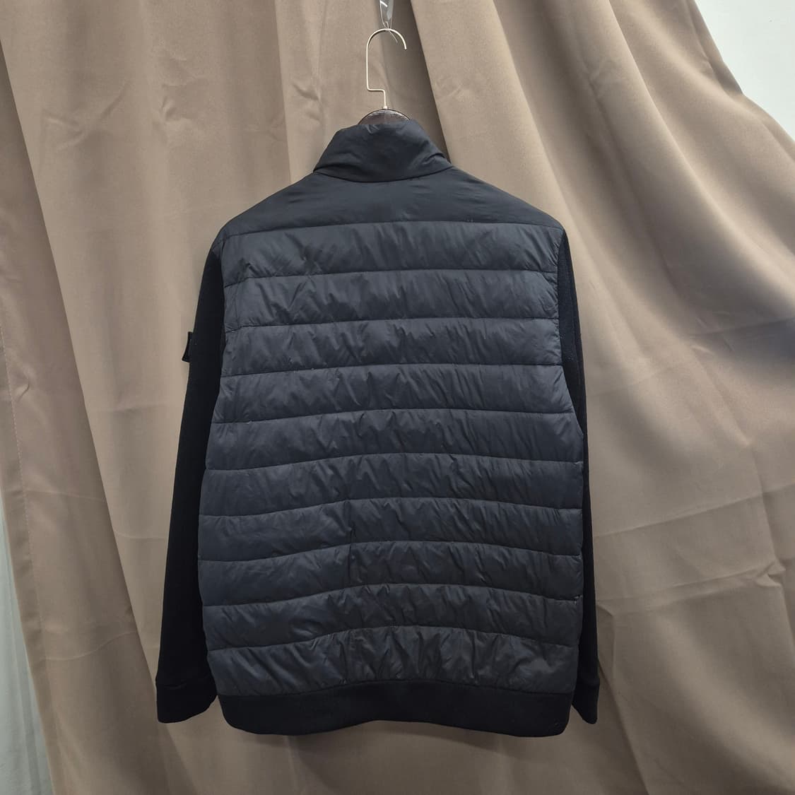 내셔널지오그래픽 블랙 경량 패딩 니트 자켓 L 상품이미지5
