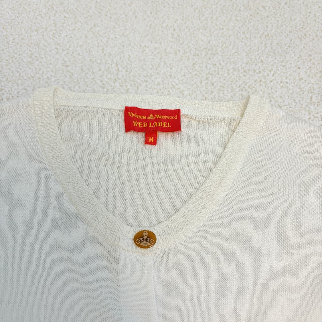 비비안웨스트우드 레드라벨 아이보리 시스루 가디건 상품이미지4