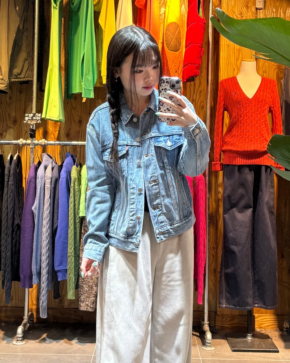 XS 리바이스 프리미엄 투포켓 연청 데님 자켓  상품이미지1