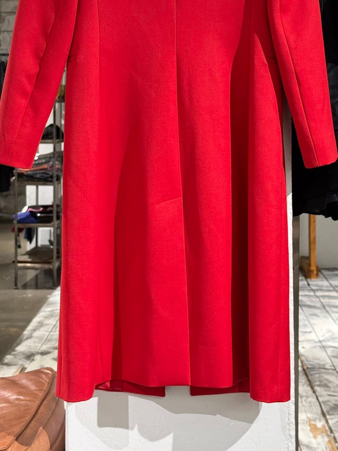 발렌티노 레드 리본 울 롱 코트 상품이미지6