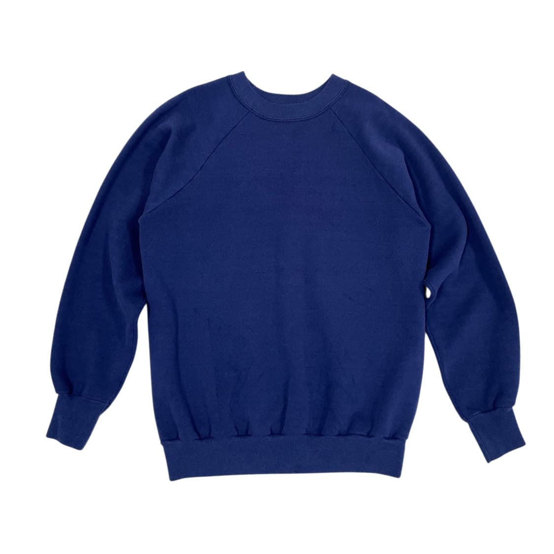 [L] 90s USA College Style 블랭크 스웻셔츠 네이비 상품이미지1