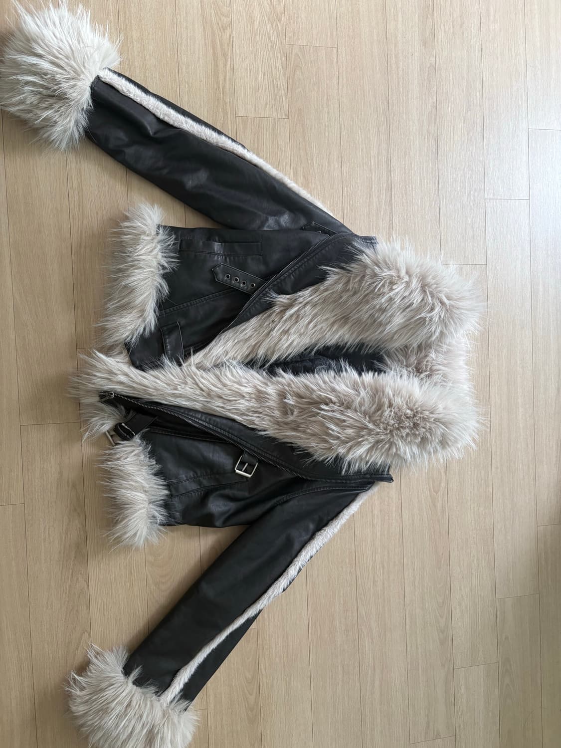 vtg gal leather mustang 무스탕 상품이미지1