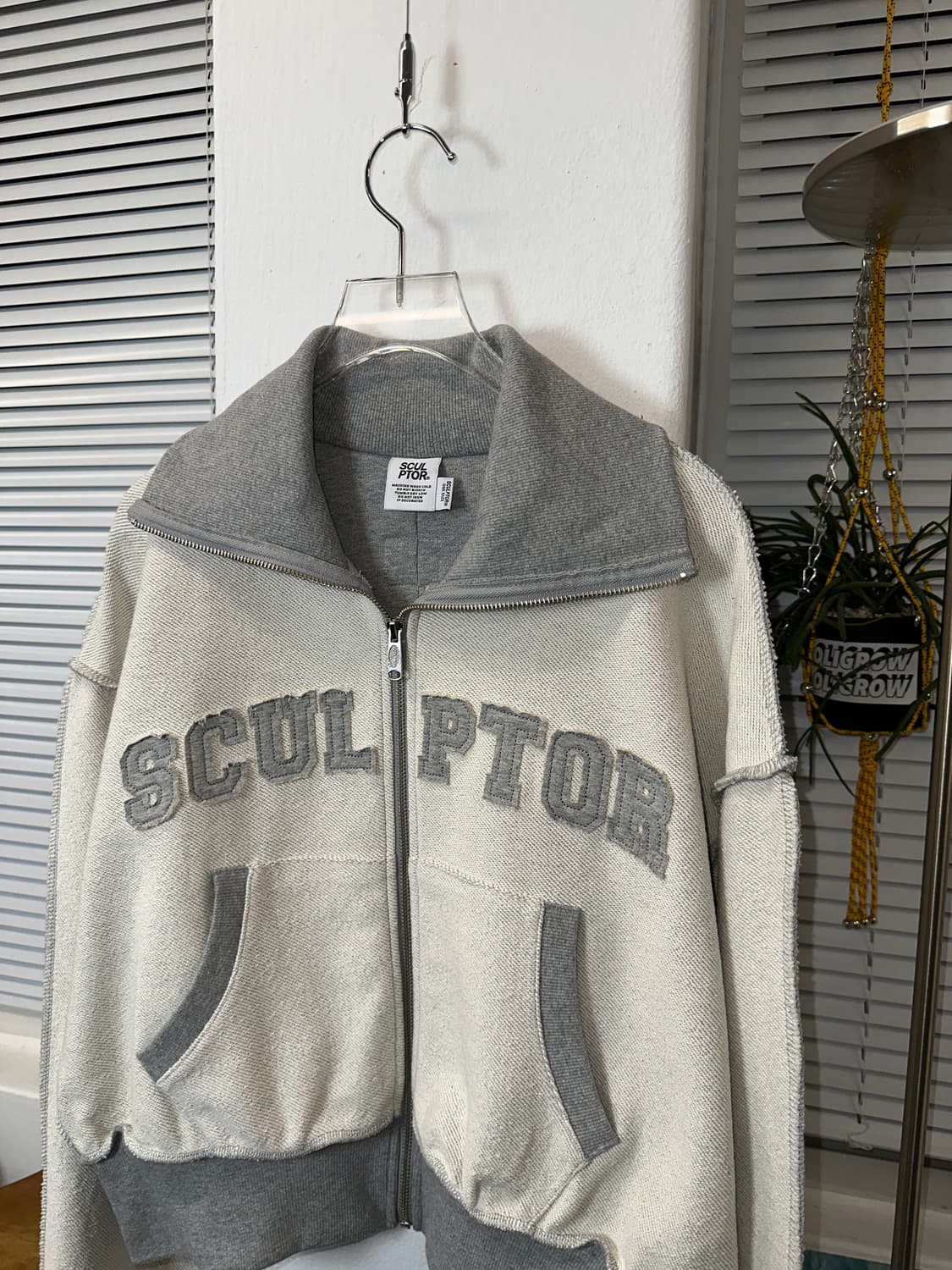 스컬프터 스펠로고 집업 (헤비코튼)os  상품이미지1