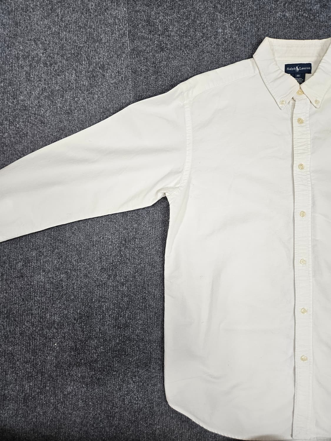 폴로 랄프로렌 여성 화이트 옥스포드 일자핏(급처) 상품이미지3