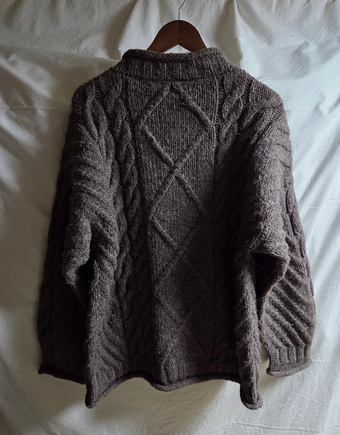 빈티지 롤넥 피셔맨 울 니트 XL 상품이미지2