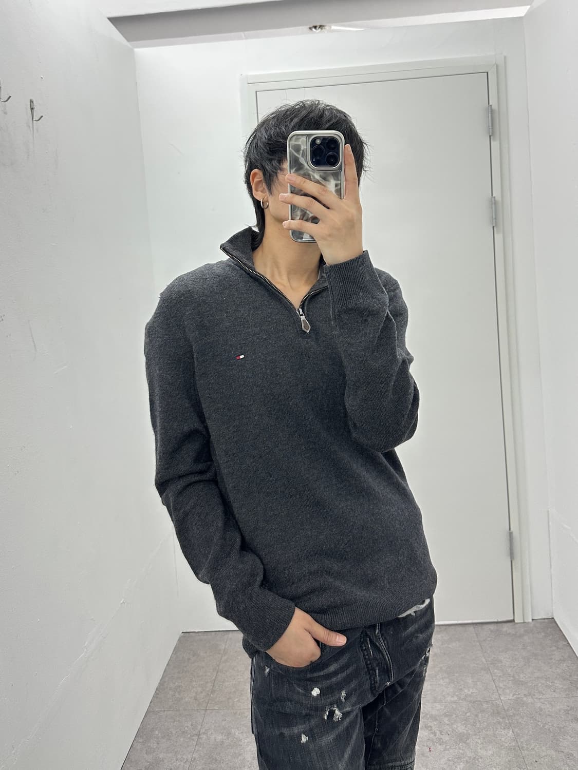 TOMMY HILFIGER lambswool knit zip up 상품이미지2