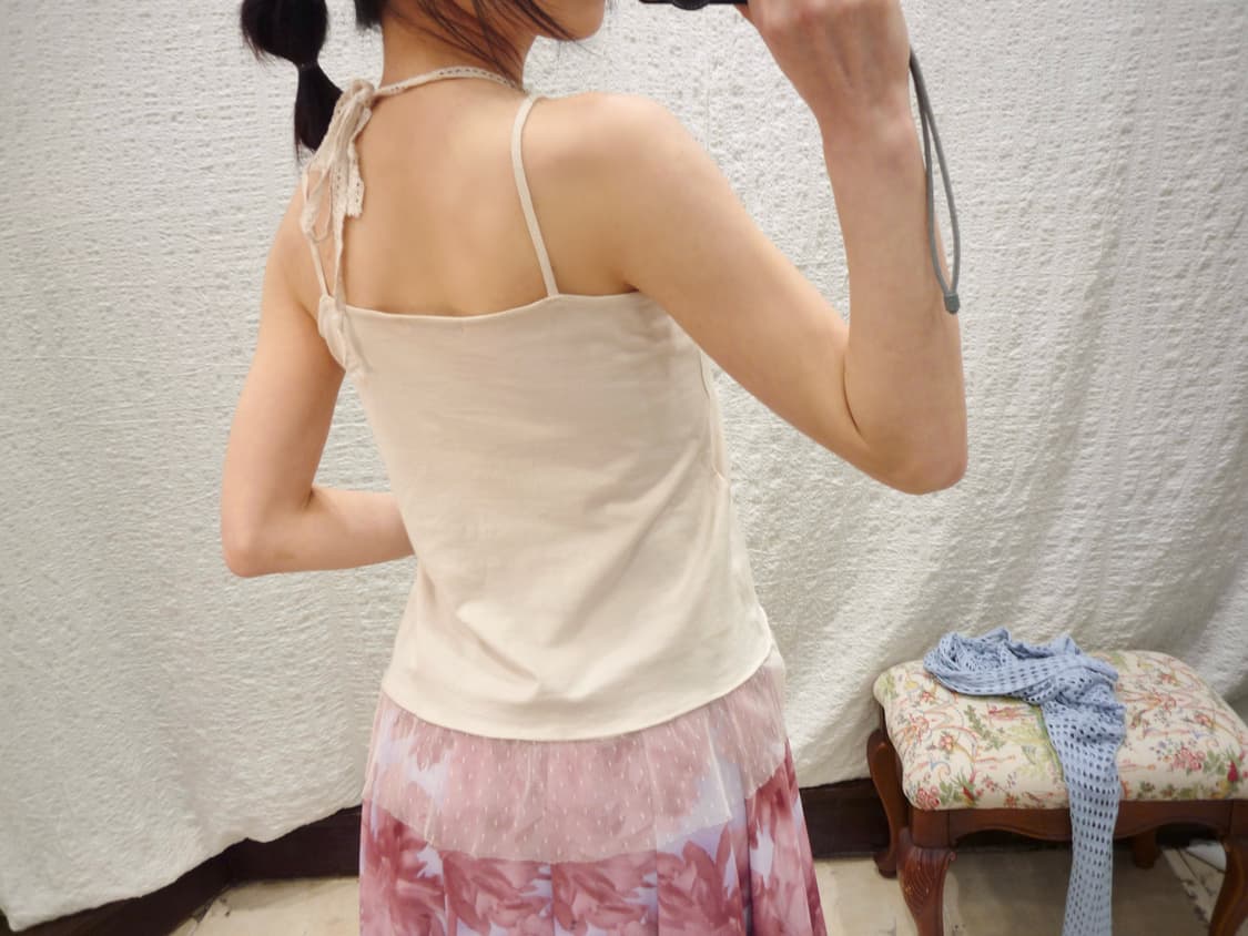 halter ribbon sleeveless 상품이미지4