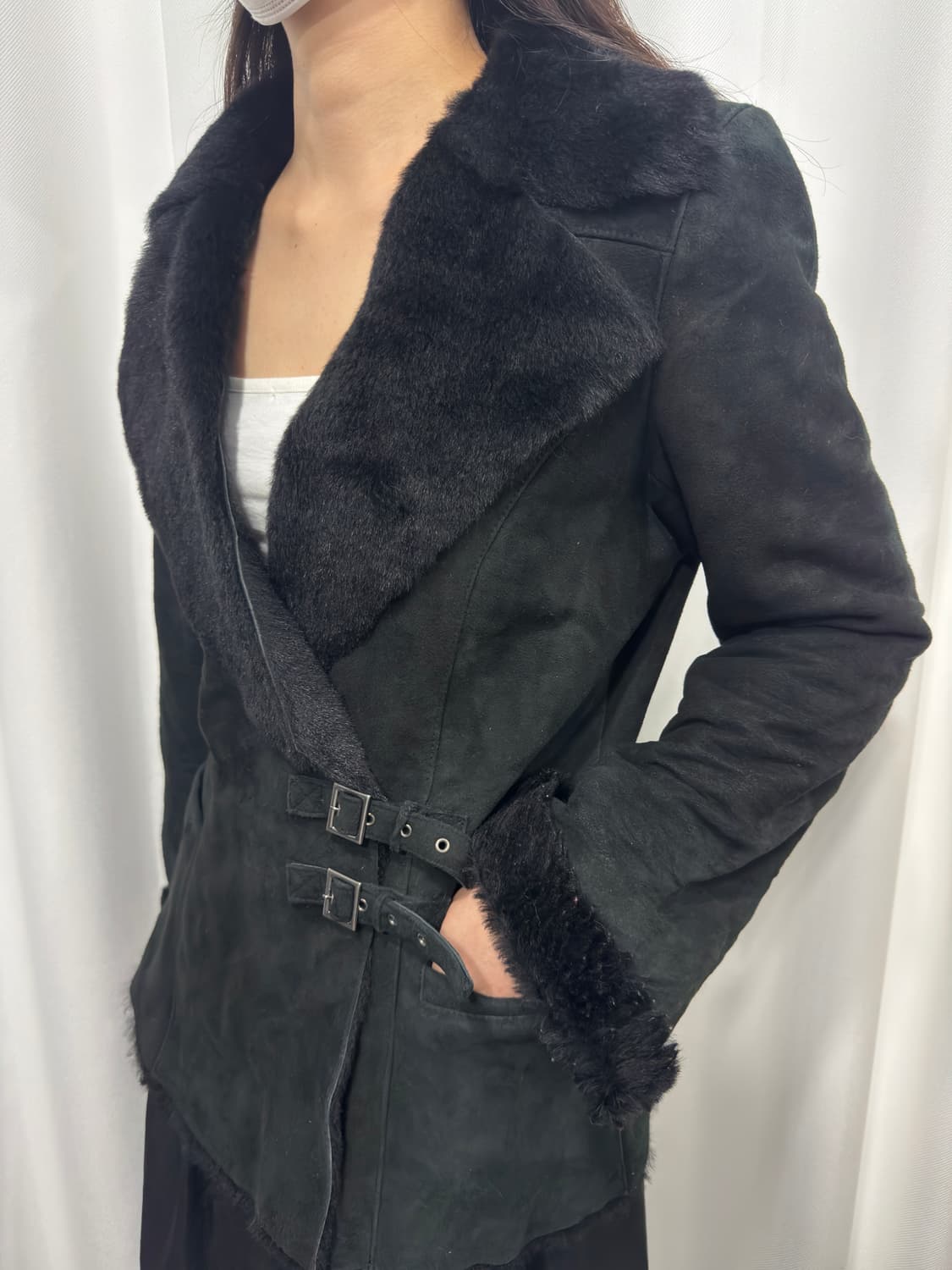 fur strap jacket 상품이미지3