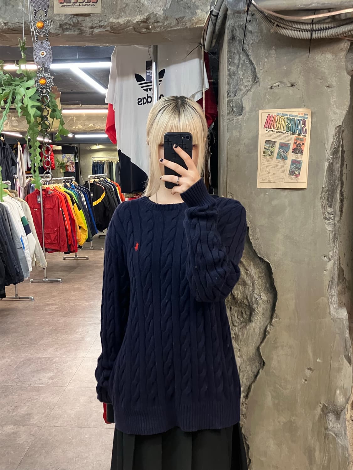 폴로 랄프로렌 꽈배기 니트 네이비 M   #csz1794 상품이미지2