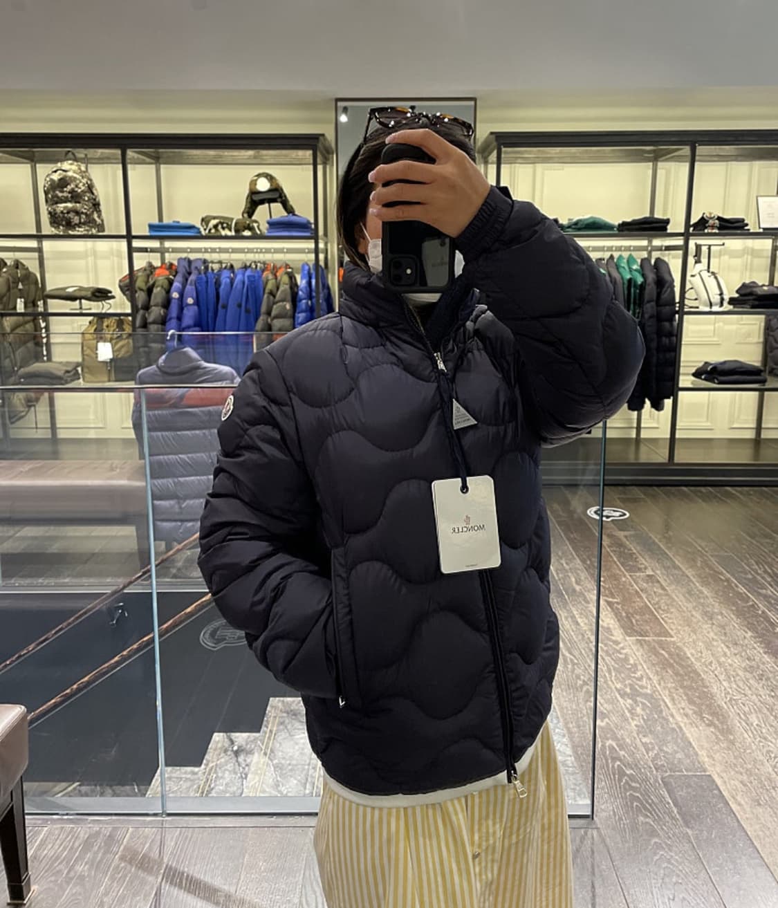 몽클레어 테쉬혼 구스다운 패딩 자켓 네이비 풀구성 상품이미지10