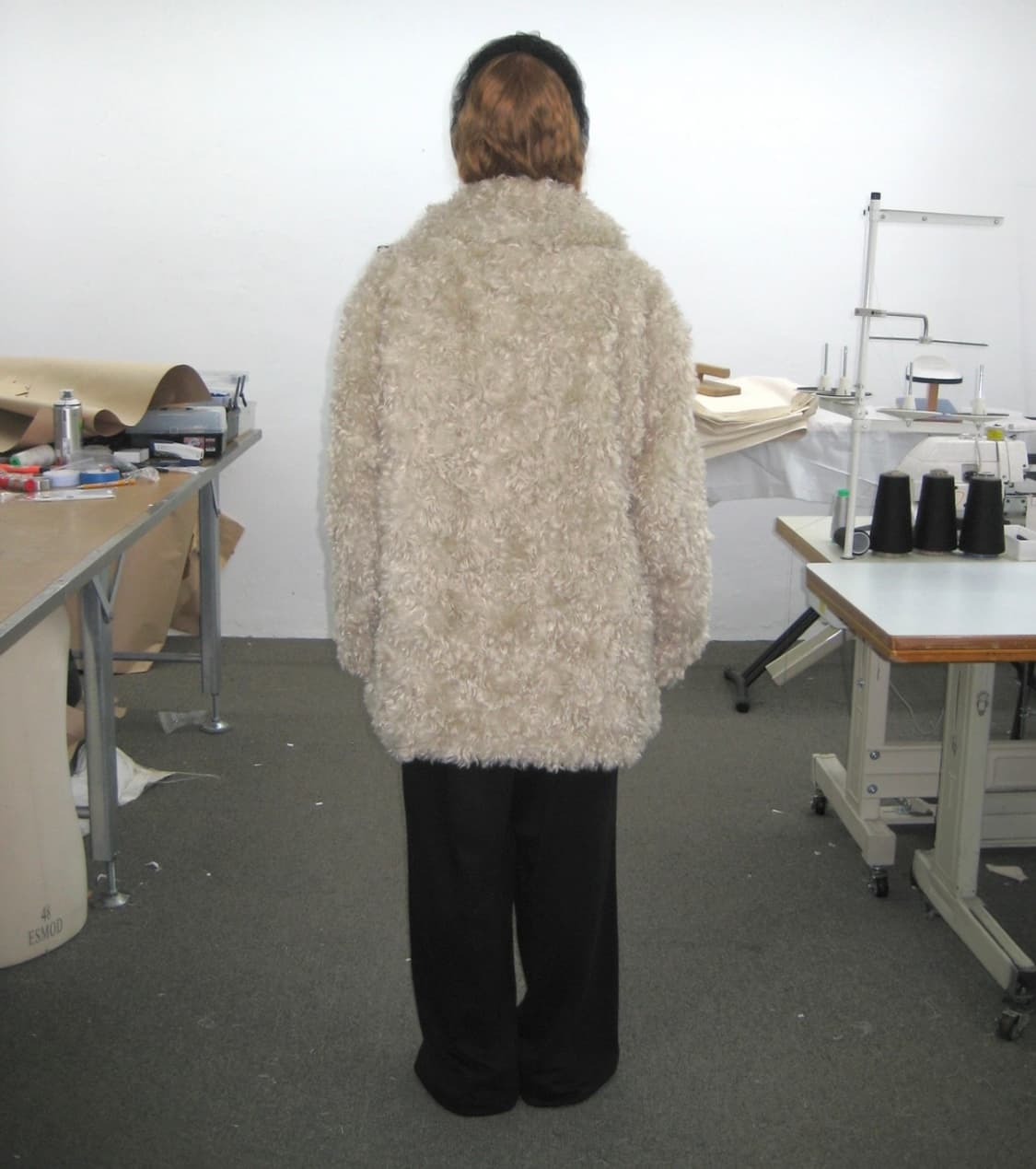 텍스처서울_컬리 퍼 더플 코트 (베이지) 상품이미지2