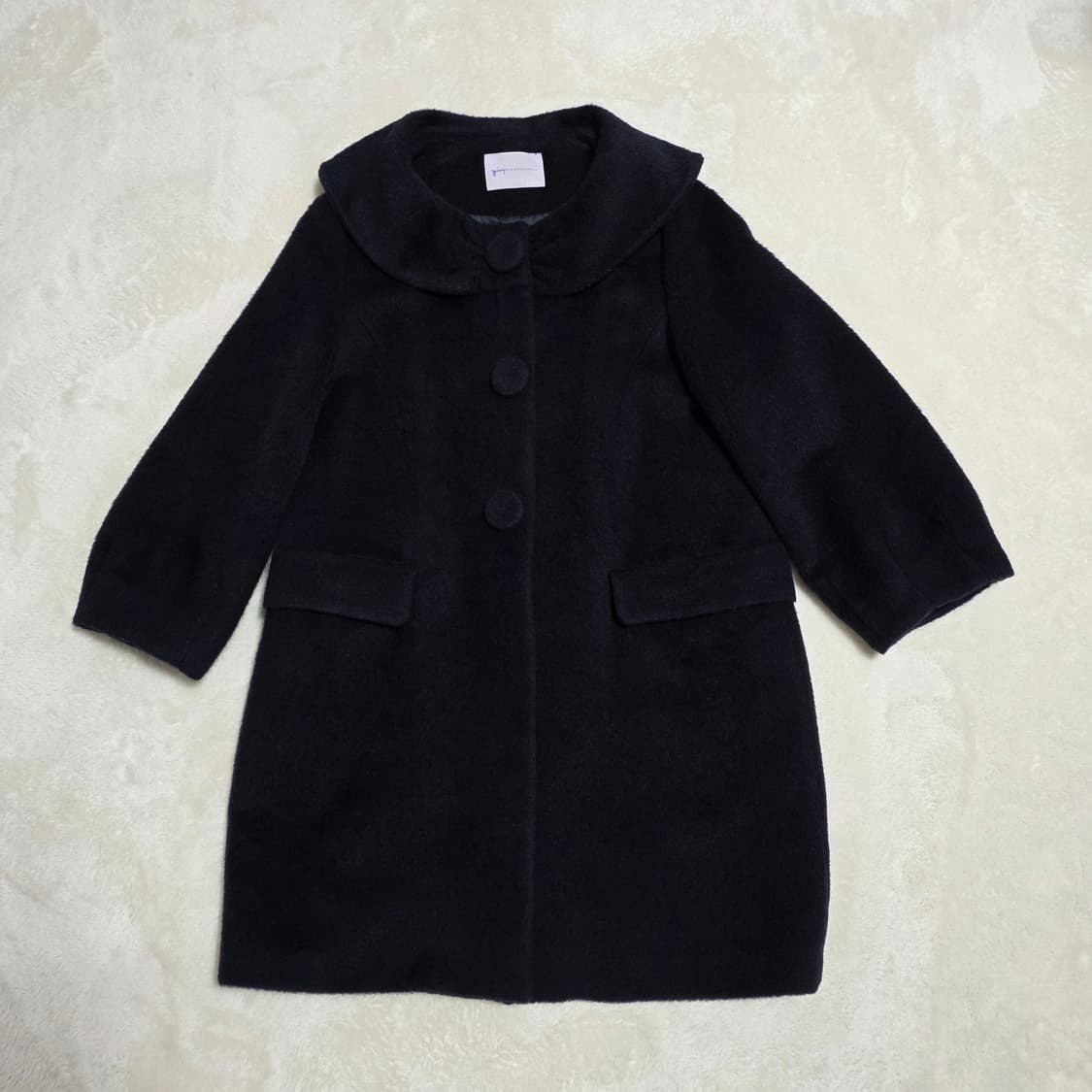 (66)여성 givy 기비 알파카 울 코트 네이비 상품이미지1