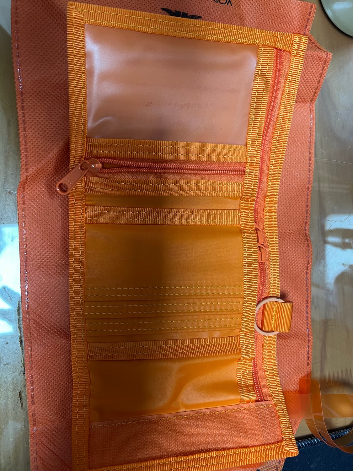 미사용 신품) Porter 포터 캡슐 반지갑 오렌지 컬러 상품이미지4