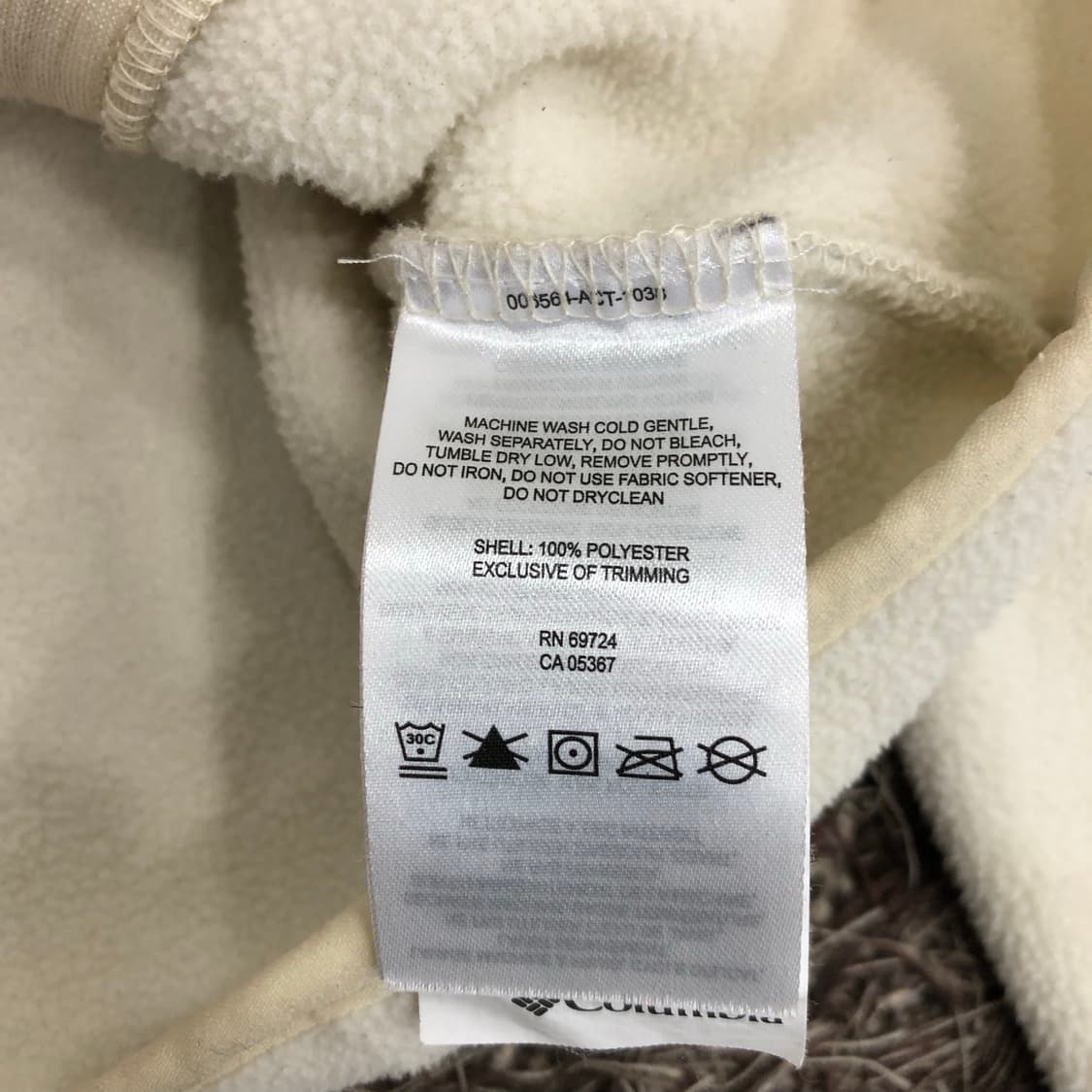 컬럼비아 아이보리 플리스 집업 후리스 자켓 상품이미지5