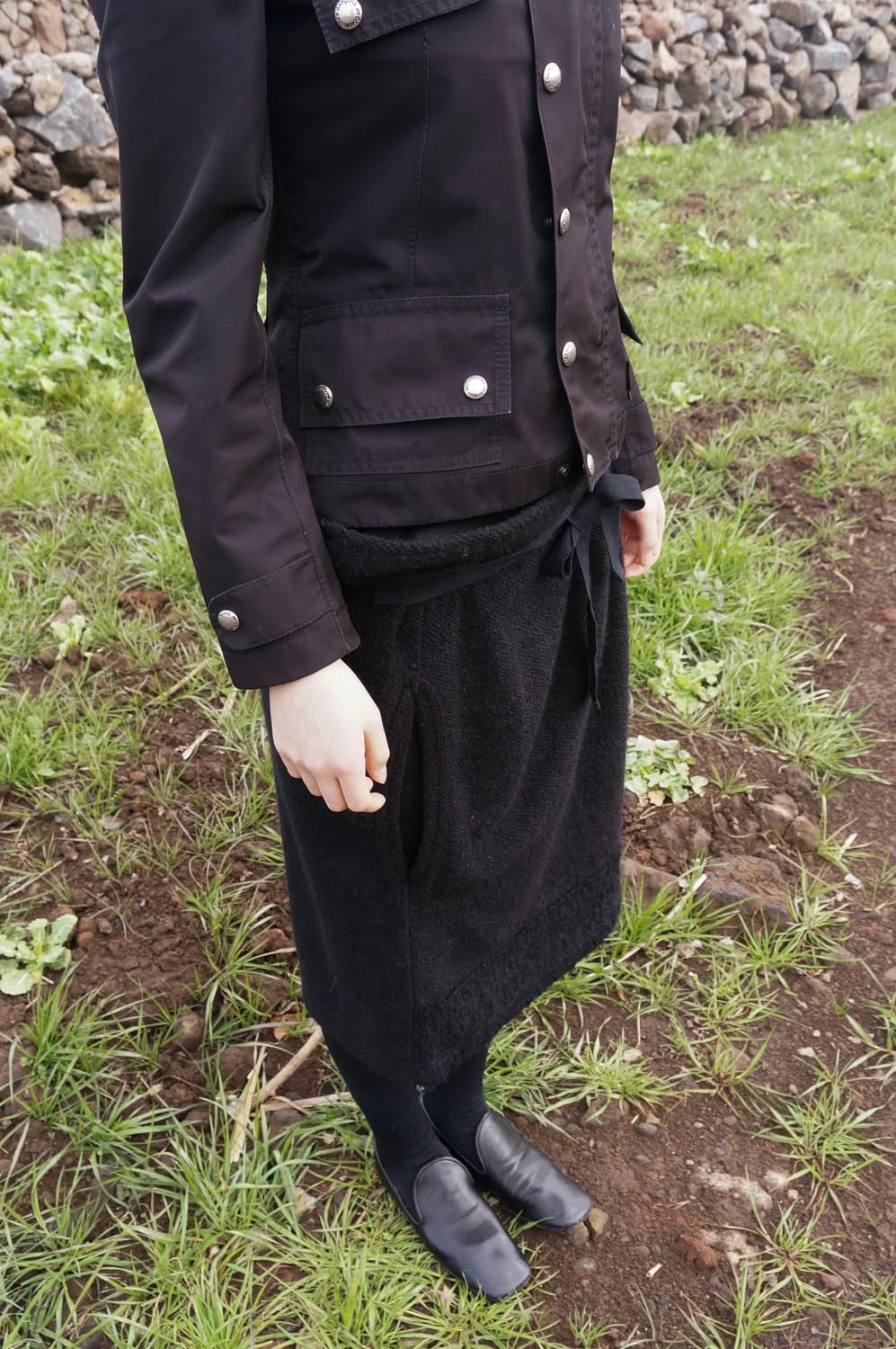 꼼데가르송 트리콧 컷오프 스커트 상품이미지2