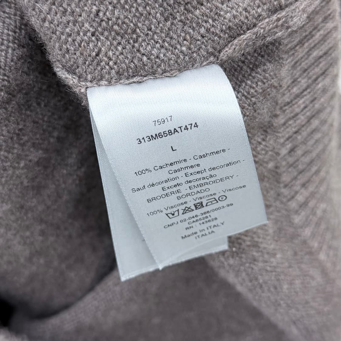 [S+급/L] 디올 꾸뛰르 캐시미어 스웨터 후드티 상품이미지6