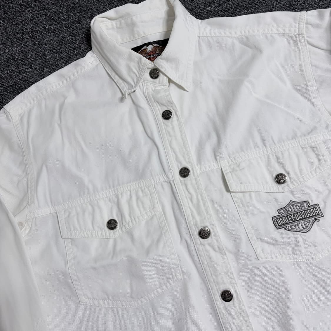 할리데이비슨 화이트 셔츠 자켓 상품이미지3