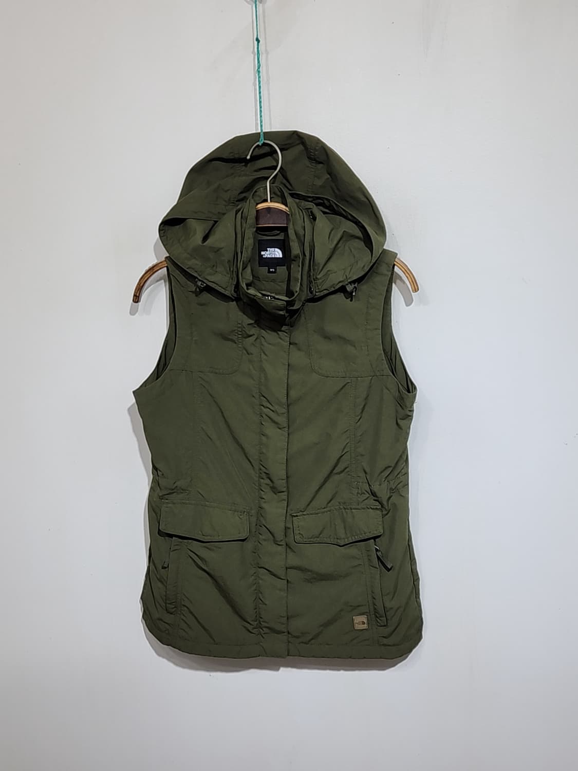 (M) 노스페이스 조끼 카키 후드 베스트 등산 아웃도어  상품이미지1