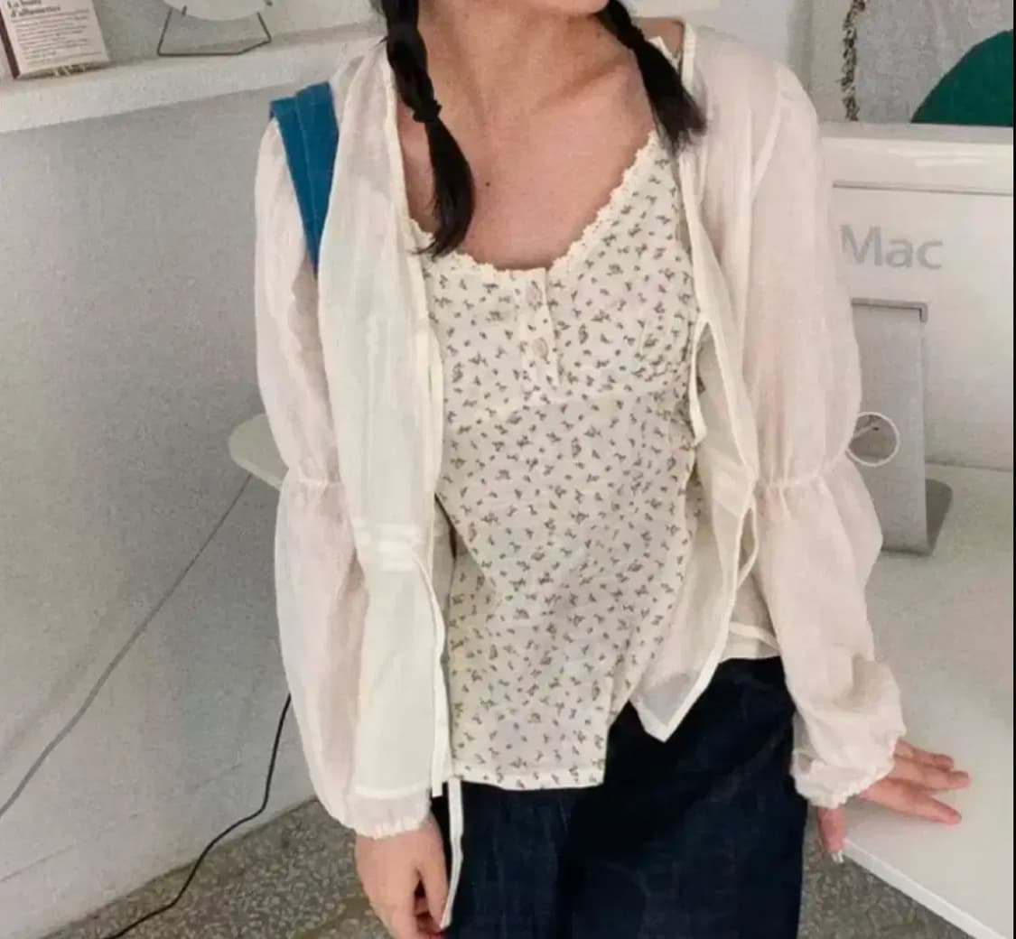 시스루 가디건 상품이미지1