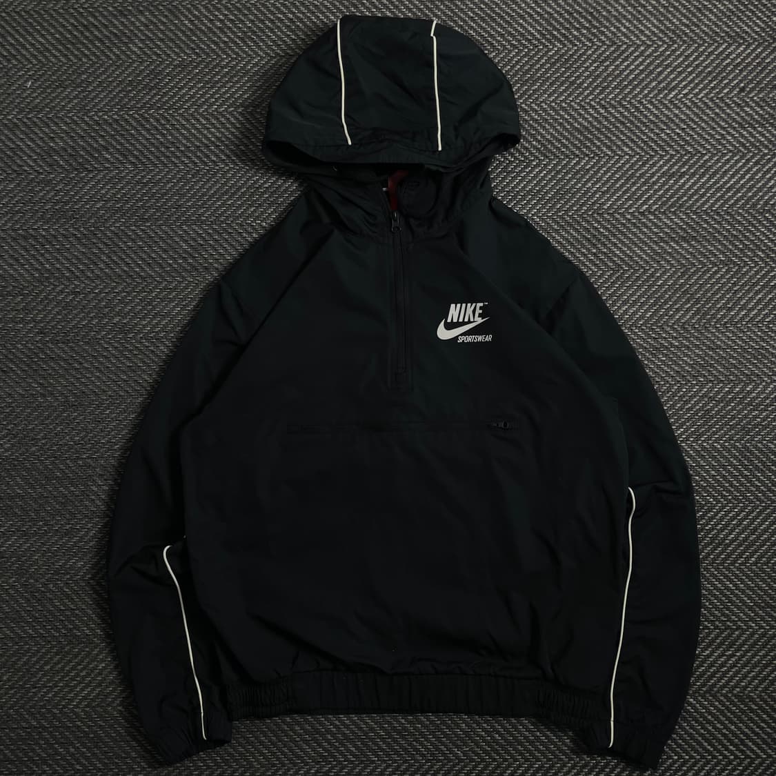 나이키 빅로고 블랙 우븐 아노락 웜업o 3943 상품이미지2