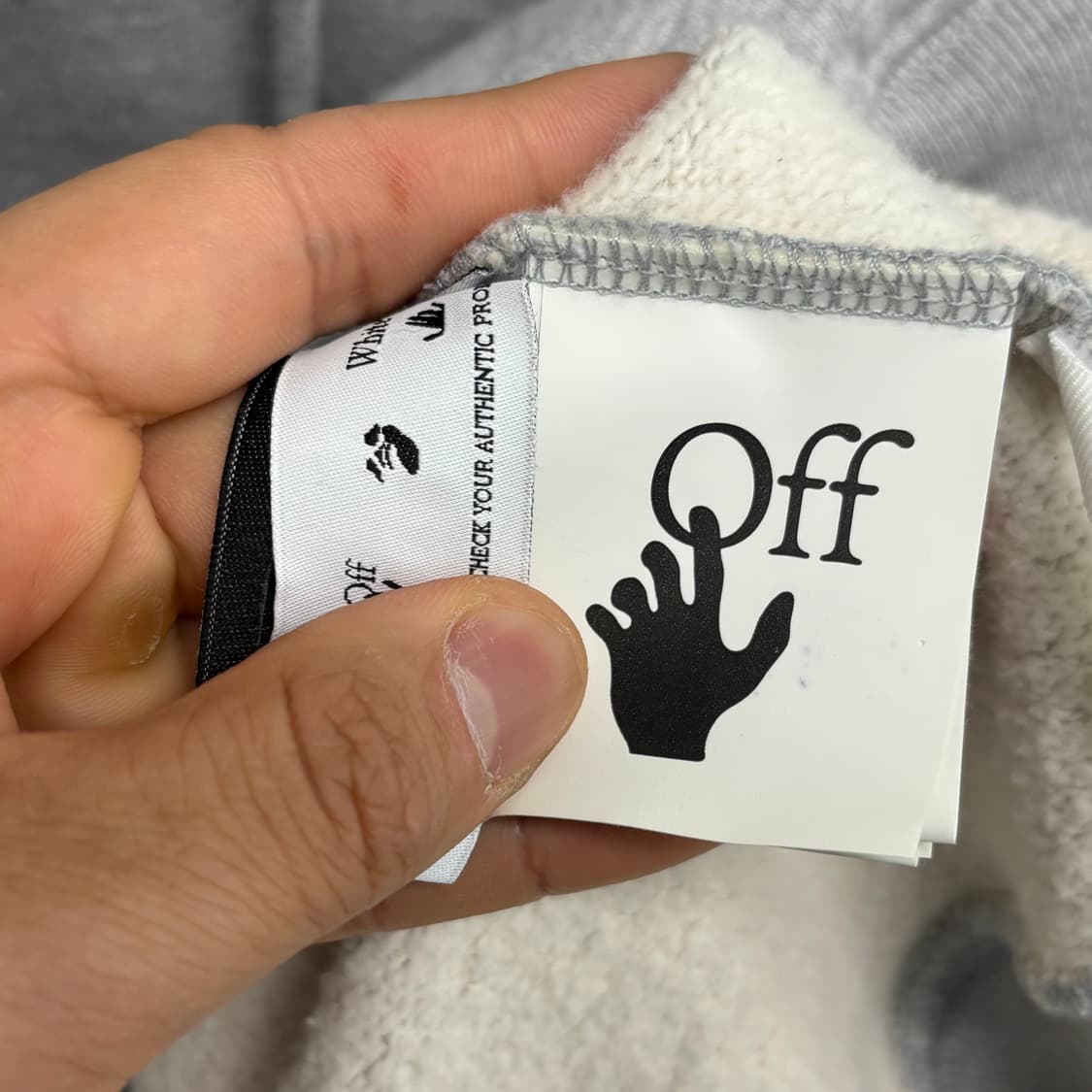 [XL]오프화이트 에로우 후드티 상품이미지4